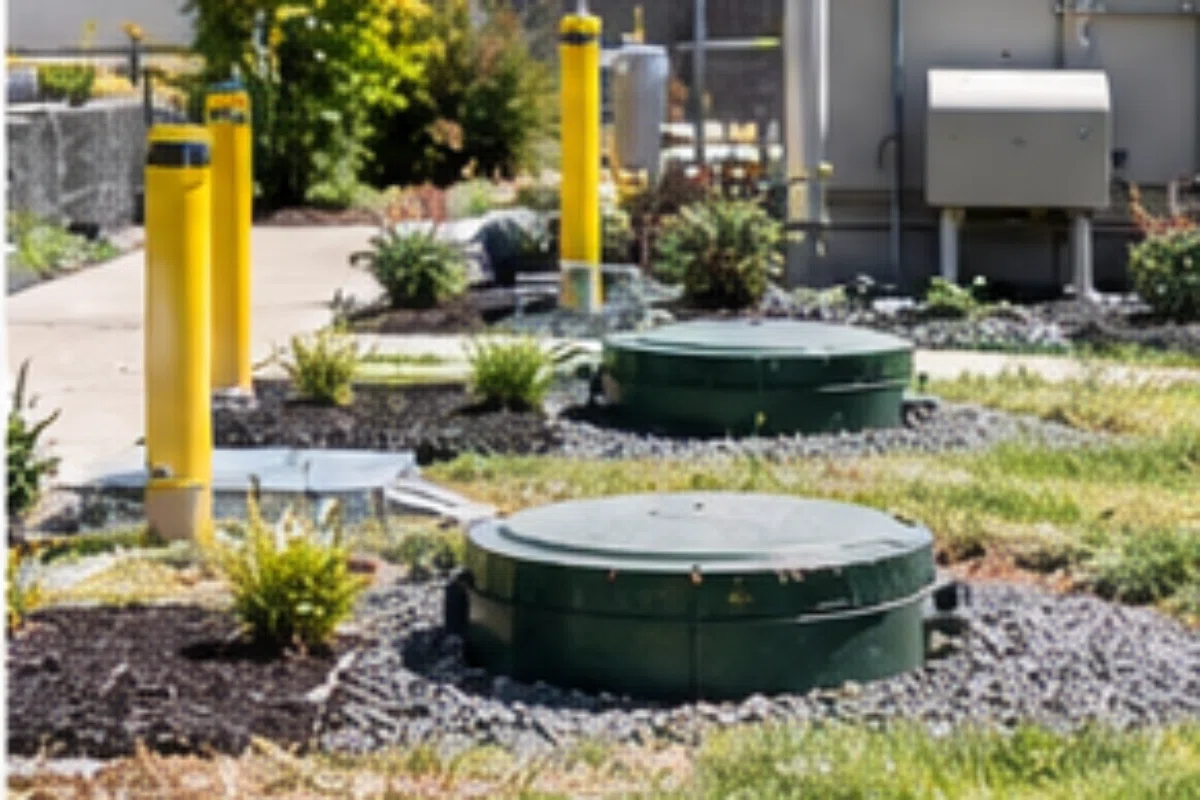 New drainfield excavation with properly prepared trench and aggregate in Covington, KY